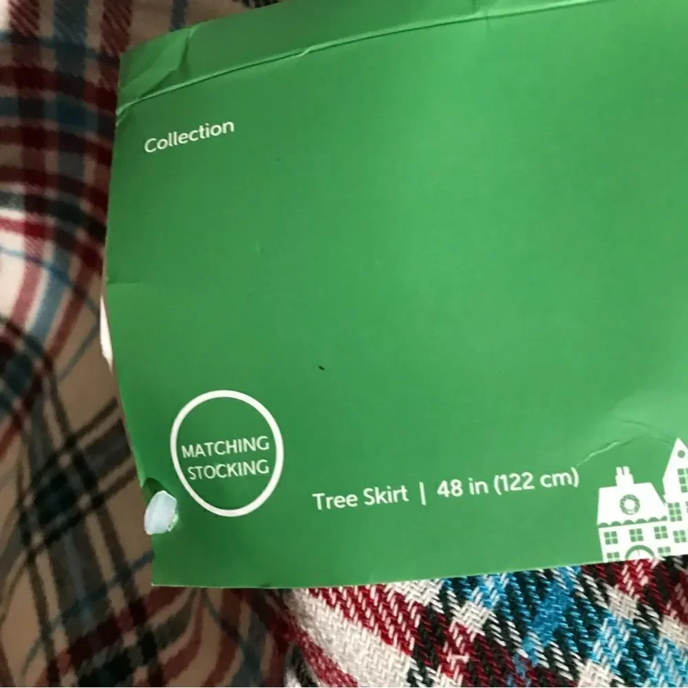 Place & Time by Joann Plaid Christmas Tree Skirt